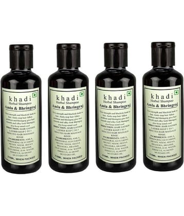 Khadi Herbal Amla & Bhringraj Shampoo 840 ml Pack of 4