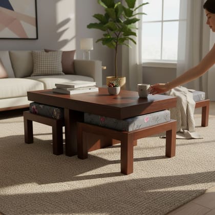 Wooden Coffee Table-Side Table