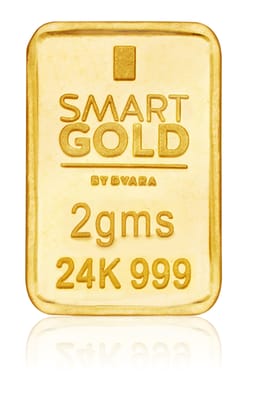 Dvara SmartGold Rectangle Gold Bar (24K) 2 Gms