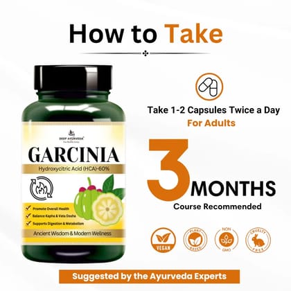 Garcinia Vegan Capsules - Supports Weight Management, Metabolism & Digestion