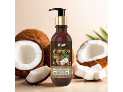 WOW Skin Science Coconut Milk Shampoo - No Parabens, Sulphate, Silicones, Color & Salt - DHT BLOCKERS - 250mL WOW Skin Science Coconut Milk Shampoo - No Parabens, Sulphate, Silicones, Color & Salt - DHT BLOCKERS - 250mL