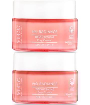 Vlcc Pro Radiance Skin Brightening Day Cream Spf 25 Pa +++ ,50G(Pack Of 2)