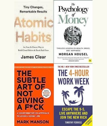 Atomic Habits + The Psychology of Money + The Subtle Art + The 4-Hour Work Week