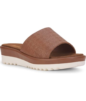 Bata Brown Women's Slide Flip Flop