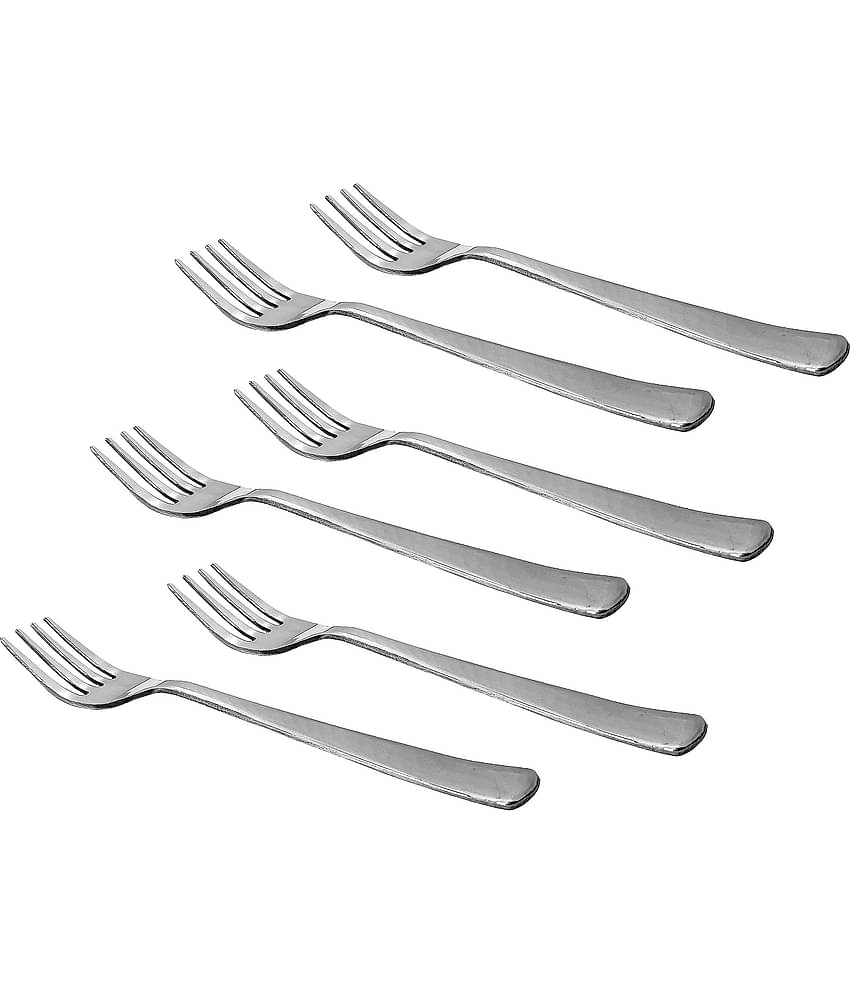 A & H ENTERPRISES - Steel Stainless Steel Table Fork ( Pack of 6 )