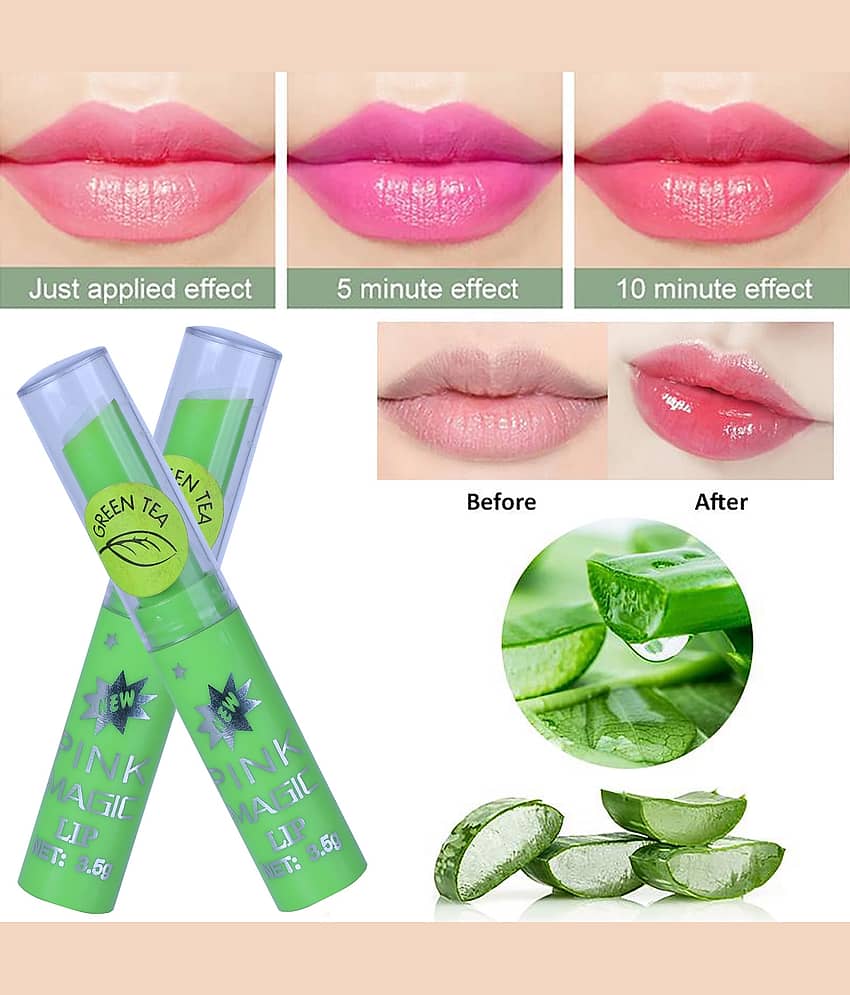 Play Run Pink glossy color changing Lip Gloss (Pack of 2)