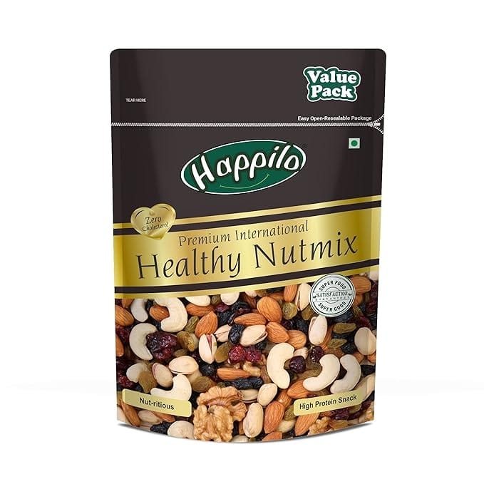 Happilo Premium International Healthy Nutmix 350g Value Pack Pouch- Pack of 25