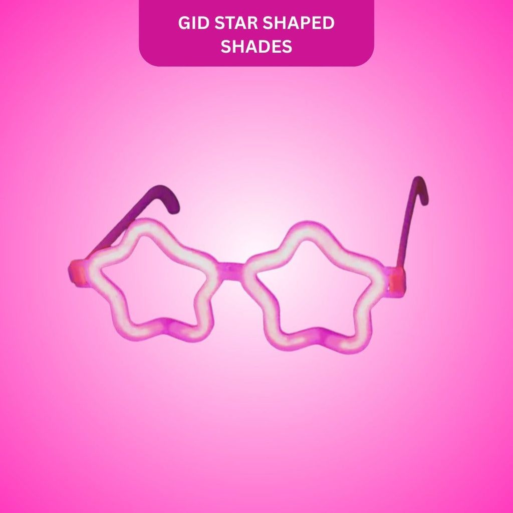 Glow in the Dark Star Shaped Shades - 1PC - Party and Festive Needs | Buy online on ZillyBuy