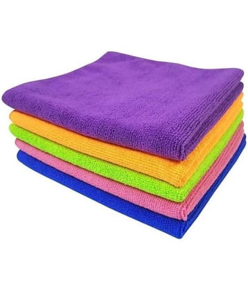 PENYAN - Multicolor Microfiber Cloth For Automobile ( Pack of 6 )