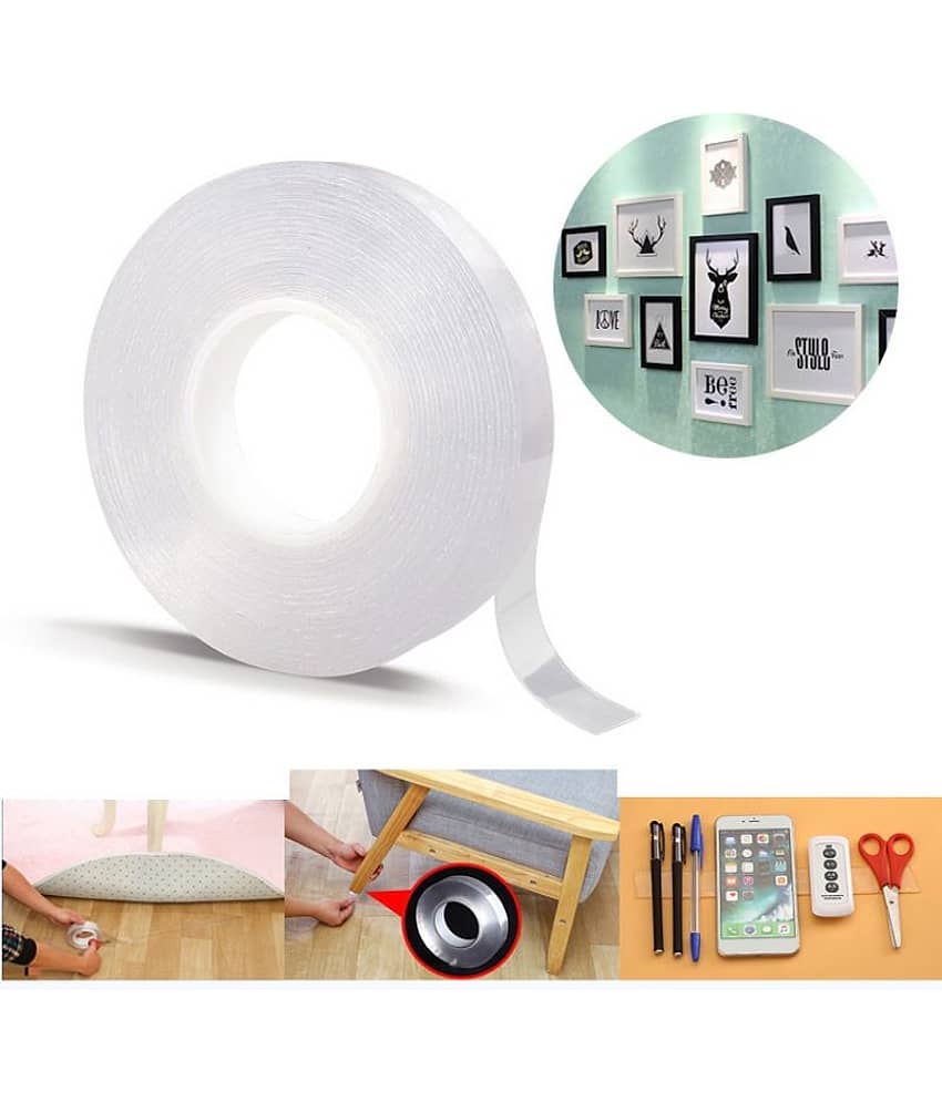 1/3/5m Reusable Double-Sided Adhesive Nano Traceless Tape Removable Sticker Washable Adhesive Loop Disks Tie Glue Gadget