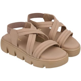 Lazera Chikoo Platform Sandals for Women Padded Multi Strap PVC Sole Comfort