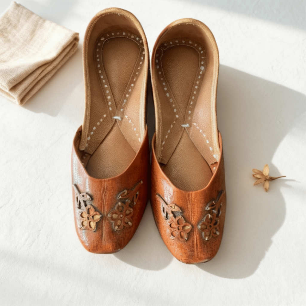 pure Leather Punjabi Jutti for Women/Girls