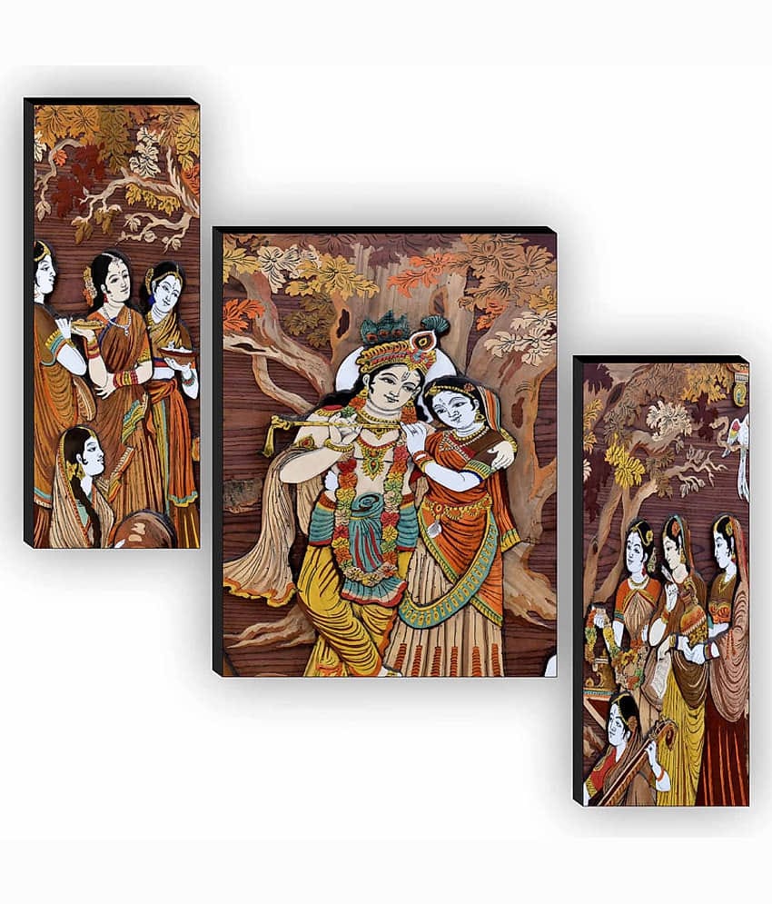 Saf radha krishna religious modern art MDF Painting Without Frame