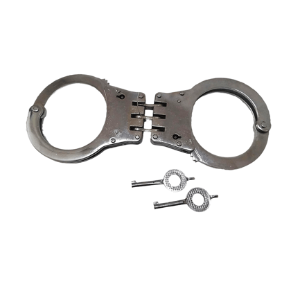 Vintage Style Police Hand Cuff | Handcuff | Jail Cinema Drama Silver Plated Police (1818)