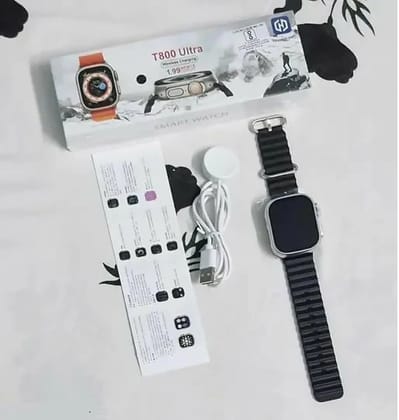 T800 Ultra Smartwatch with 1.9'' Display, Bluetooth Calling, 123 Sports Modes & Health Tracking (Random Color)