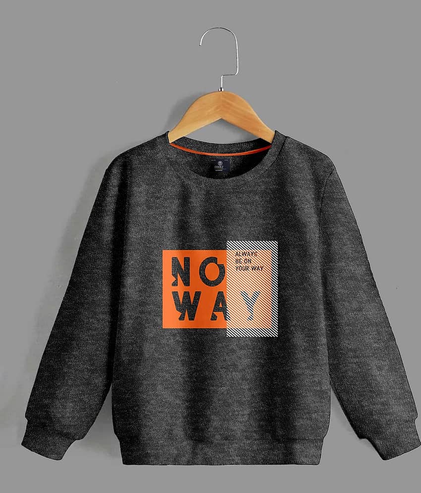CODEZ Pack of 1 Boys Cotton Blend Sweatshirt ( Gray )