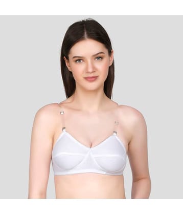 TCG Cotton Blend Non Padded Women's Push Up Bra ( White )