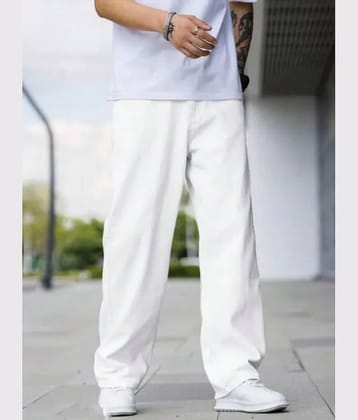 Star4well Relaxed Basic Men's Jeans - White ( Pack of 1 )
