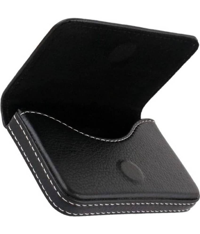 PRODUCTMINE Leather Card Holder Leather Black Pouch