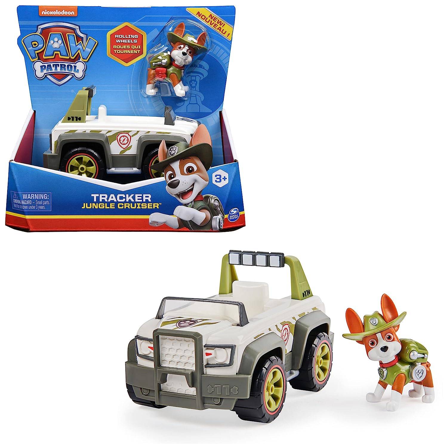 Paw Patrol, Trackerâ's Jungle Cruiser Vehicle For Kids 3 Years and Above