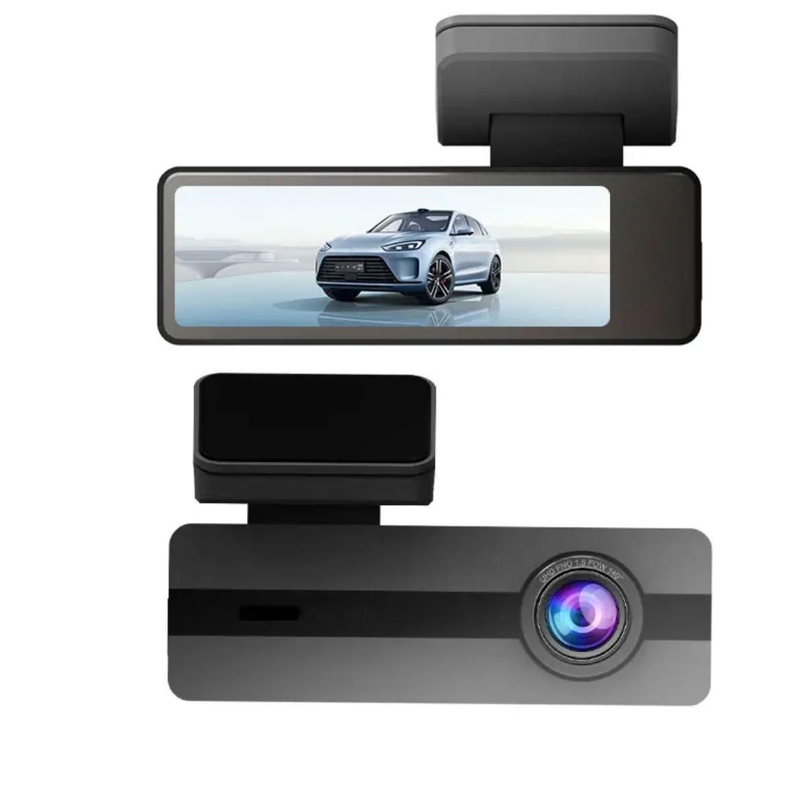 Dash Camera (F23) 4K Dual ,(7.62cm) IPS Display, WiFi & GPS, 170° Wide Angle, Night Vision, G-Sensor, Loop Recording, Motion Detection, Parking Mode, Car DVR Dashboard Recorder