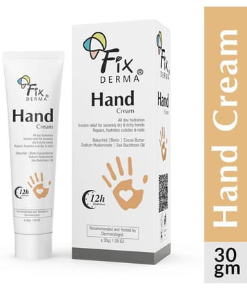 Fixderma Hand Cream for Women & Men, Hand Cream with Cocoa Butter for Dry and Rough Hands, 30gm