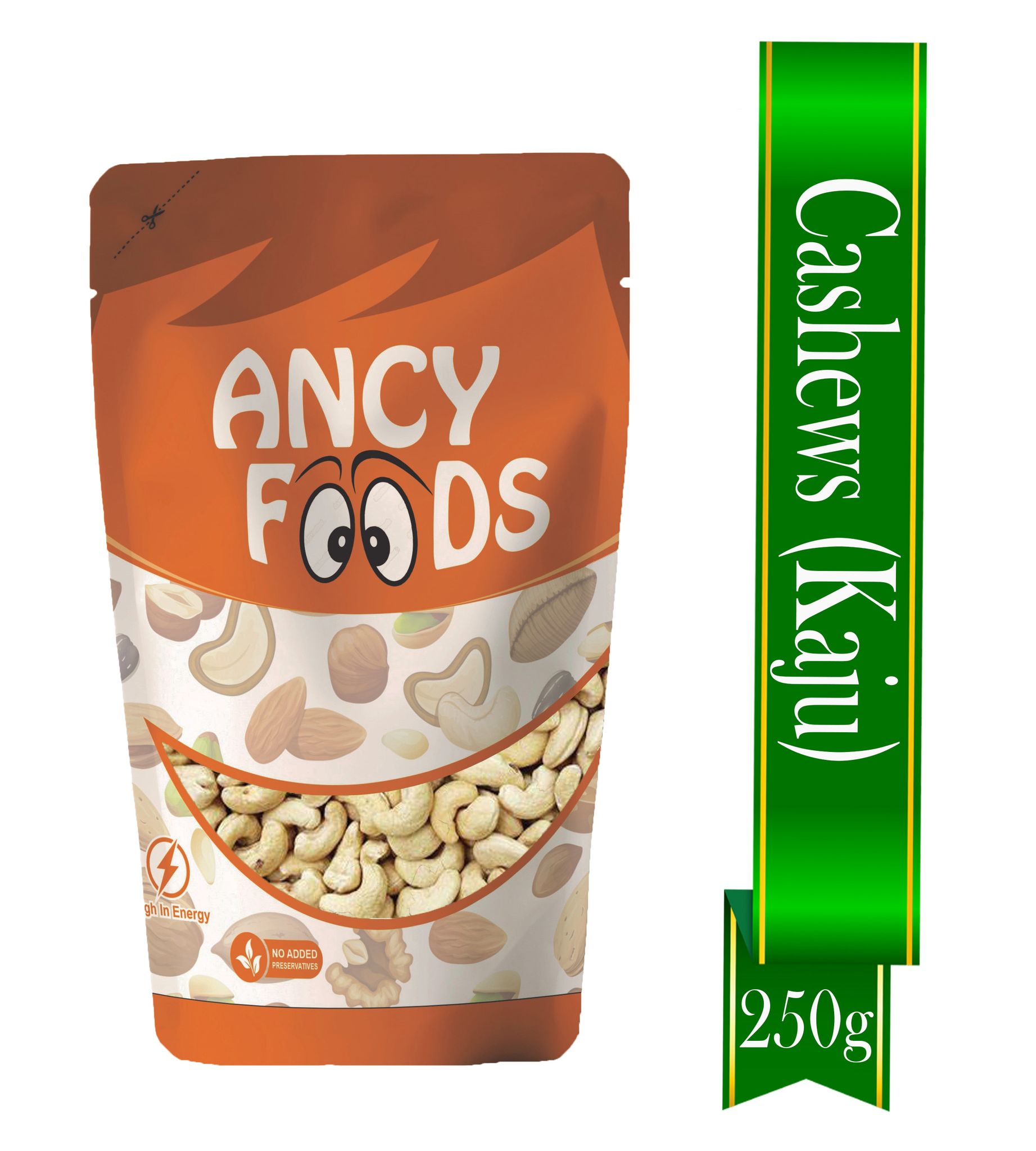 Ancy Cashew Nuts Healthy Crunchy Dry Fruits Rich in Protein 250 g