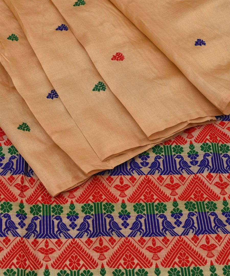 Assamese Muga and Paat Saree