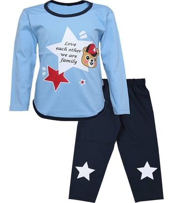 CATCUB Baby Girls Cotton ( Blue )