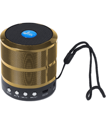 jhn JHN-887 5 W Bluetooth Speaker Bluetooth v5.0 with USB,SD card Slot Playback Time 4 hrs Gold