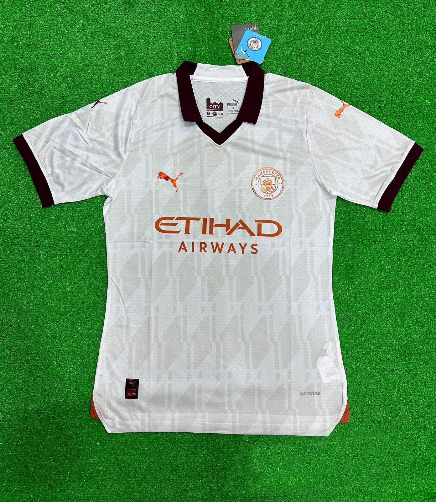 Manchester City Football Jersey Away 23 24 Season PLAYER VERSION-S