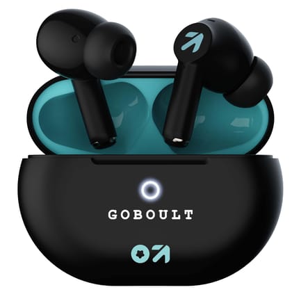 GOBOULT K40 True Wireless in Ear Earbuds with 48H Playtime, Clear Calling 4 Mics, 45ms Low Latency Gaming, 13mm Bass Drivers, Type-C Fast Charging, BTv 5.3 Ear Buds (Electric Black) GOBOULT K40 True Wireless in Ear Earbuds with 48H Playtime, Clear Callin