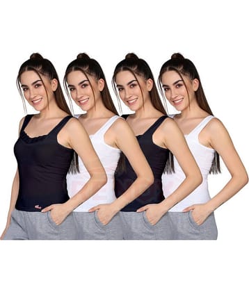 Renox Pack of 4 Cotton Camisoles ( Silver )