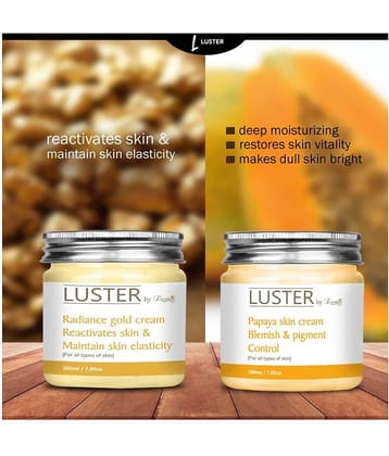 Luster Papaya Blemish & Skin Pigment Control + Radiance Gold Skin Night Cream 200 ml Pack of 2
