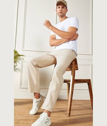9x denims Clean Look Men's Jeans - Cream ( Pack of 1 )