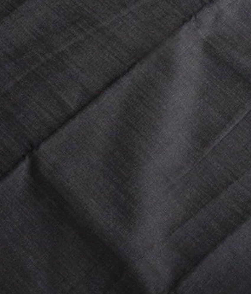 Gwalior Suitings Grey Poly Blend Unstitched Pant Piece - 1.30 Meter