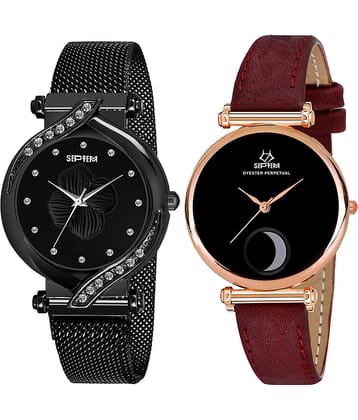 Septem Multicolor Leather Analog Men's Watch