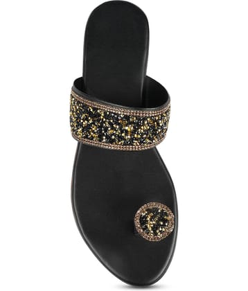 SSV HEAVEN UNDER FEET Black Women's Flats