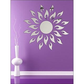 Homeberry Corner Leaf Large Self Adhesive Sticker (Pack of 1)