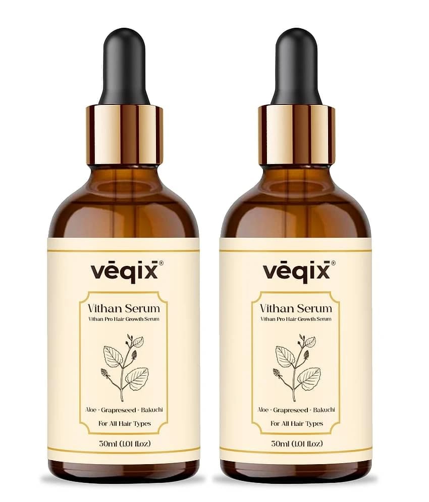 Veqix Ayurvedic Vithan Pro Hair Serum for Hair Growth30ml (Pack of 2)