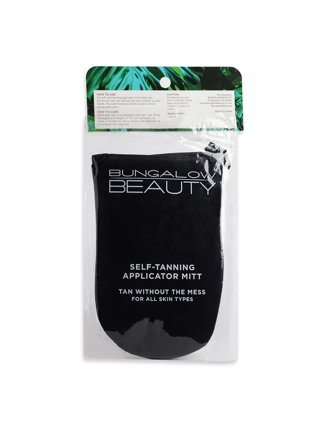 Bungalow Beauty Self-Tanning Applicator Mitt, Black, For All Skin Types