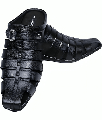 RAGE GAZE - Black  Men's Sandals