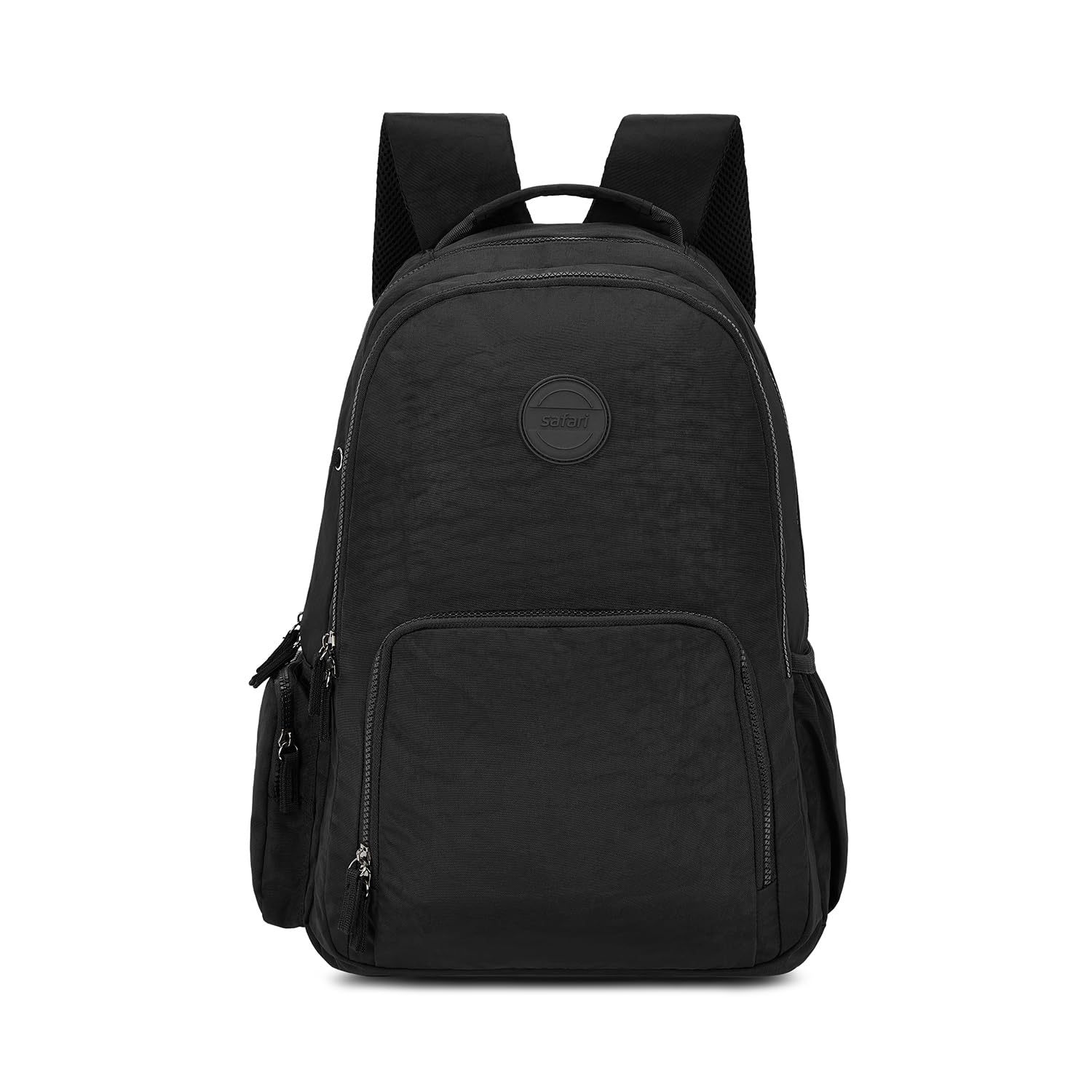 Jet 25L Laptop Backpack, School Bag for Boys and Girls, College Bag, Office Bag, Travel Bag for Men and Women, 2 Compartments, Organiser, Bottle Holder, Front Pocket for Chargers, Black