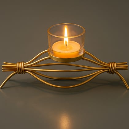 Coral Tree Golden Wire T-Light Candle Holder with Glass Cup – Elegant Home Décor for Living Room, Puja & Festive Decoration Coral Tree Golden Wire T-Light Candle Holder with Glass Cup – Elegant Home Décor for Living Room, Puja & Festive Decoration