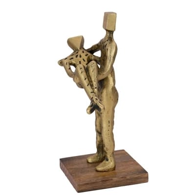 AntiqueElegance Golden Aluminium Decor(14*9.5*21))