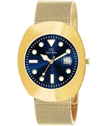 AQUA BLISS - Gold Stainless Steel Analog Men's Watch