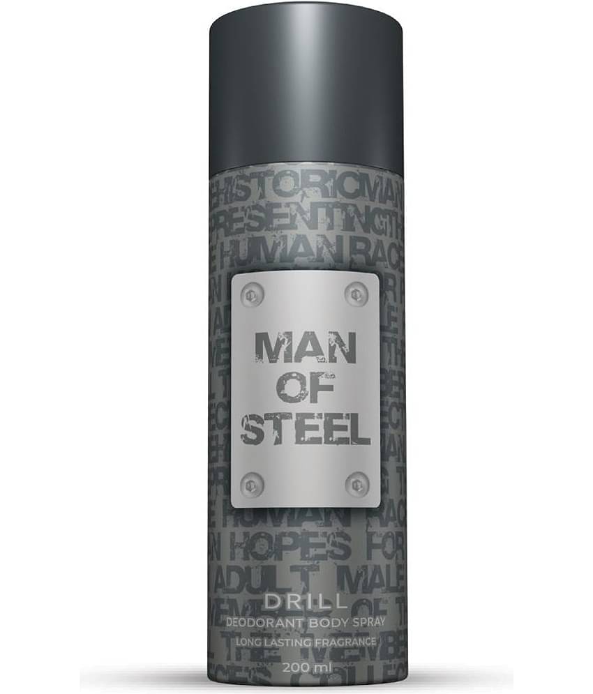 Denver Man Of Steel Drill Deo Deodorant Spray for Men 200 ml ( Pack of 1 )