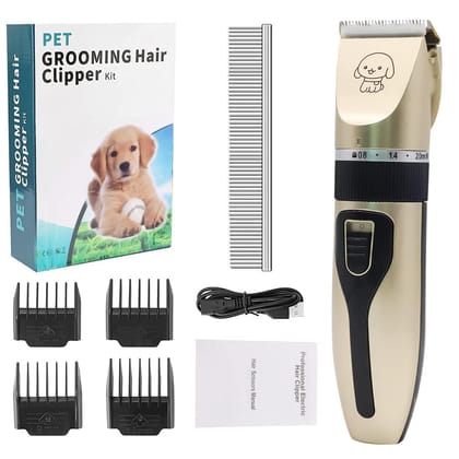 RENESMEE Professional Dog Grooming Kit | Rechargeable, Cordless, Low Noise Clippers for Thick Coats | Complete Grooming Set with Clippers, Nail Trimmer for Dogs, Cats and Other Pets RENESMEE Professional Dog Grooming Kit | Rechargeable, Cordless, Low Noi