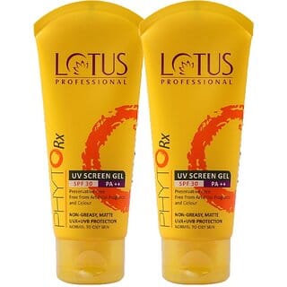 Lotus Professional Sunscreen - Spf 30 Pa++ Phytorx Uv Screen Gel Spf 30_80G ( Pack Of 2 ) (160 G)