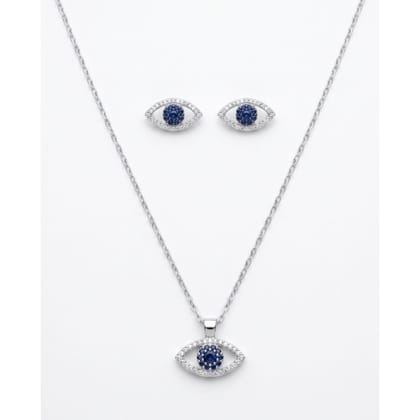 Pendant Set Silver-Tone Evil Eye Pendant Set Silver-Tone Evil Eye